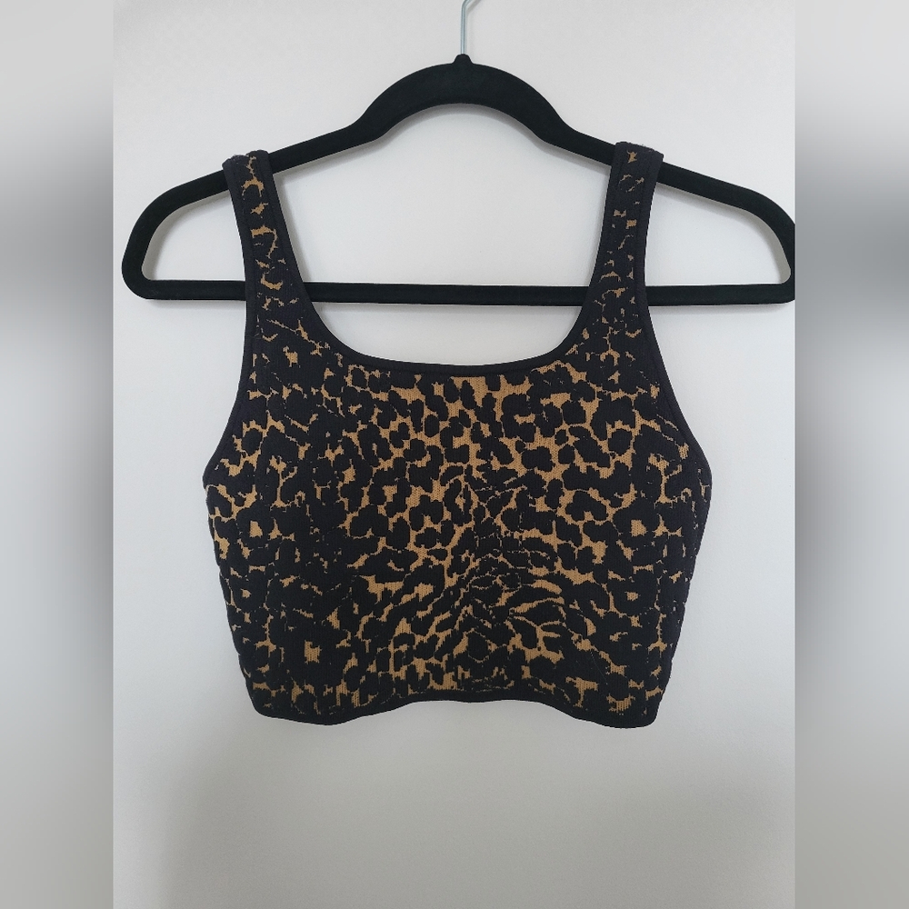 Babaton Animal Print Knit Top